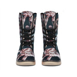 Scary Zombie Hands Print Winter Boots