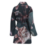 Scary Zombie Hands Print Women's Bathrobe