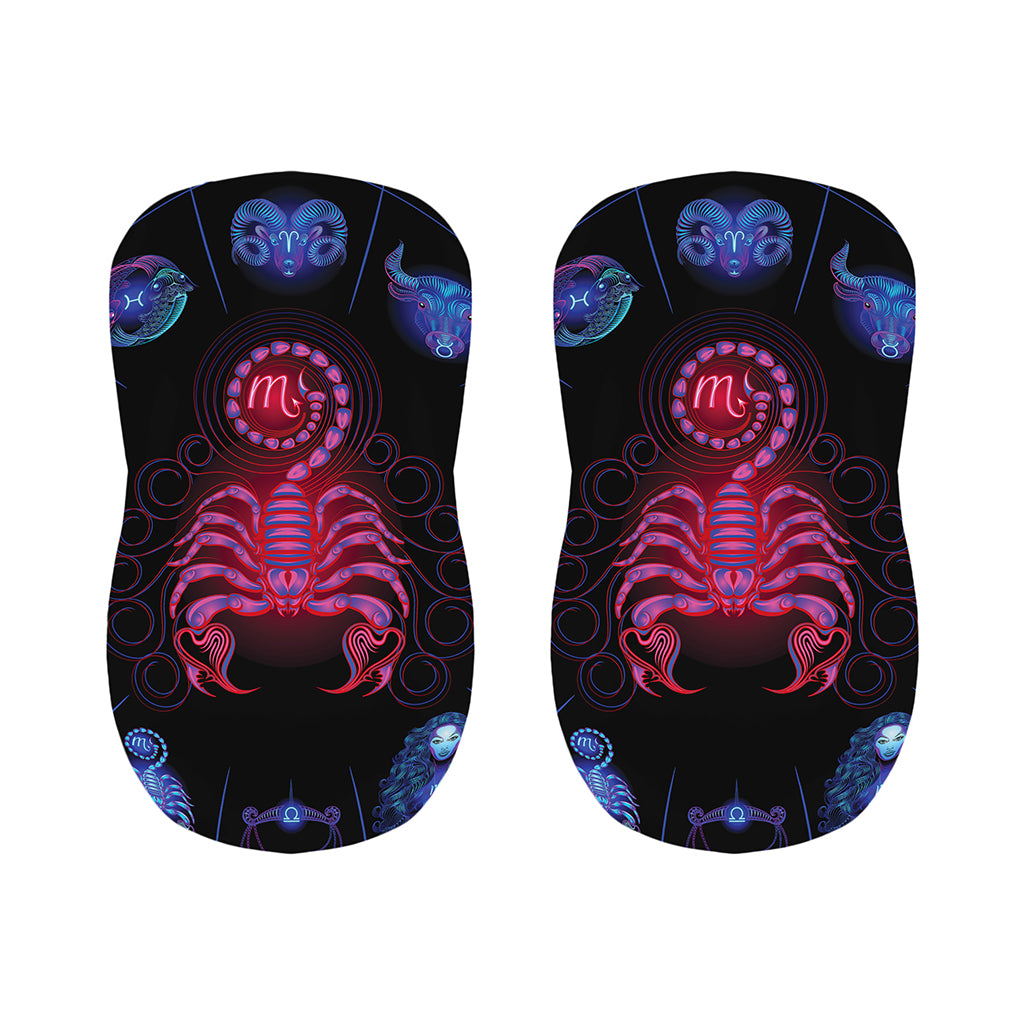 Scorpio And Astrological Signs Print Bar Stool Covers