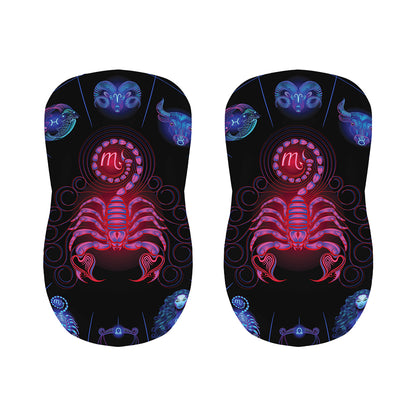 Scorpio And Astrological Signs Print Bar Stool Covers
