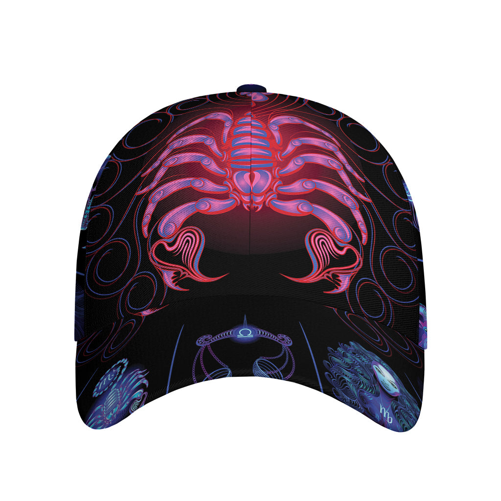 Scorpio And Astrological Signs Print Baseball Cap
