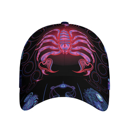 Scorpio And Astrological Signs Print Baseball Cap