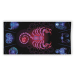 Scorpio And Astrological Signs Print Beach Towel