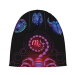 Scorpio And Astrological Signs Print Beanie