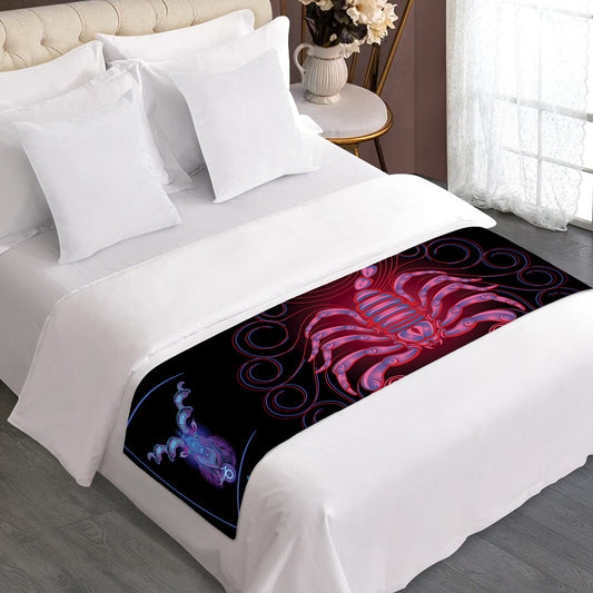 Scorpio And Astrological Signs Print Bed Runner