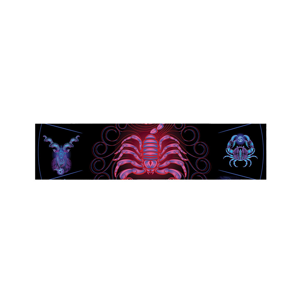 Scorpio And Astrological Signs Print Bed Runner