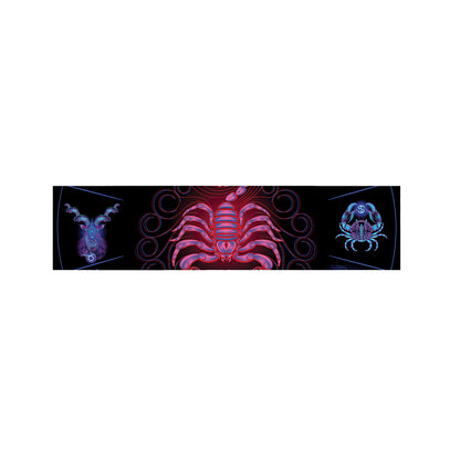 Scorpio And Astrological Signs Print Bed Runner