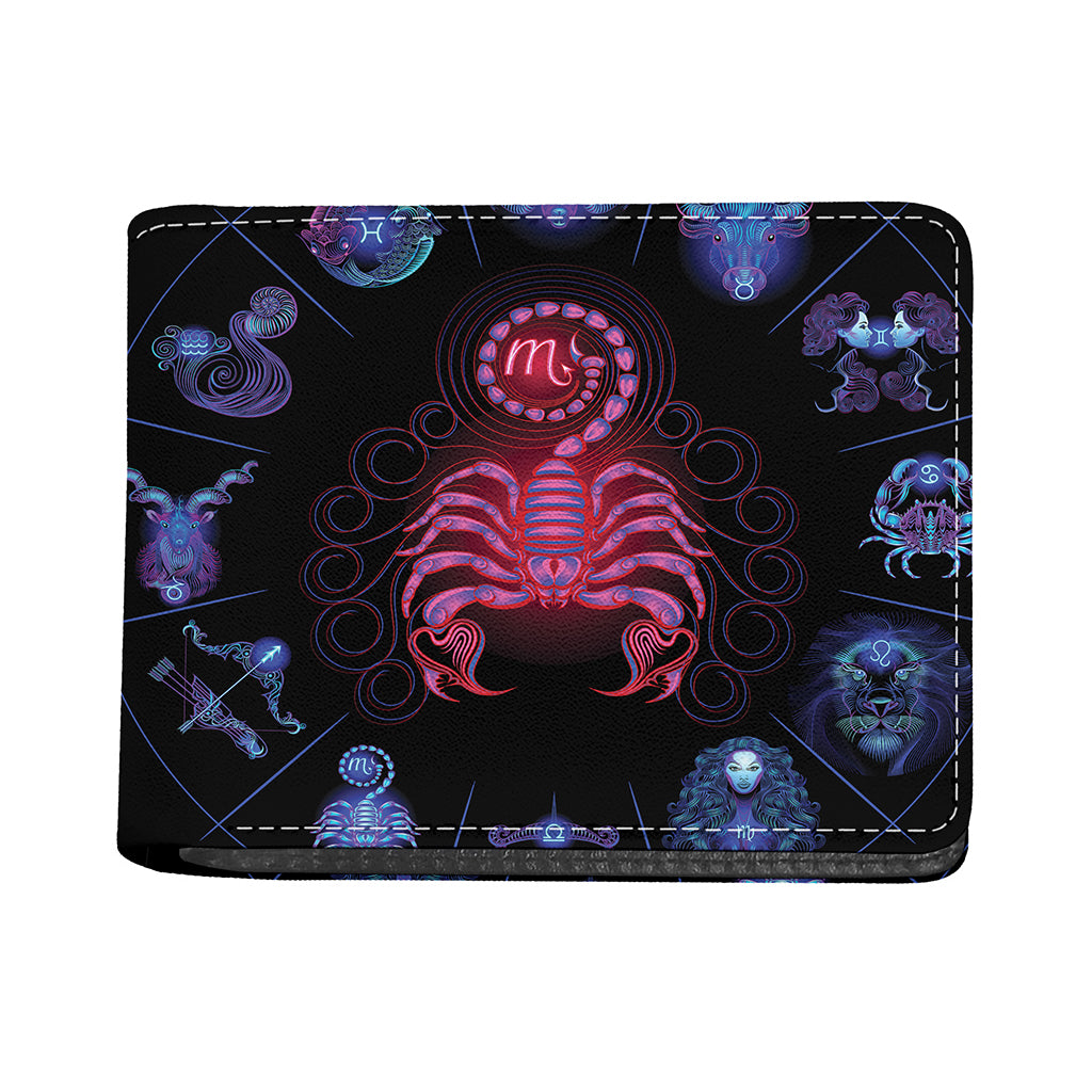 Scorpio And Astrological Signs Print Bifold Wallet