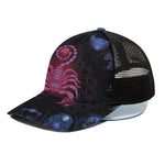 Scorpio And Astrological Signs Print Black Mesh Trucker Cap
