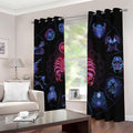 Scorpio And Astrological Signs Print Dimout Grommet Curtains