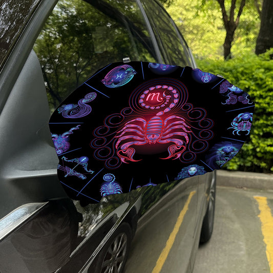 Scorpio And Astrological Signs Print Car Side Mirror Covers