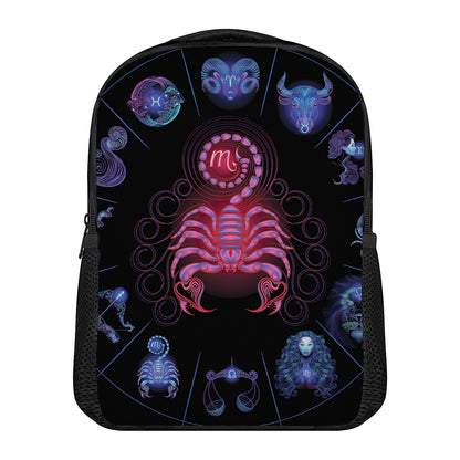Scorpio And Astrological Signs Print Casual Backpack