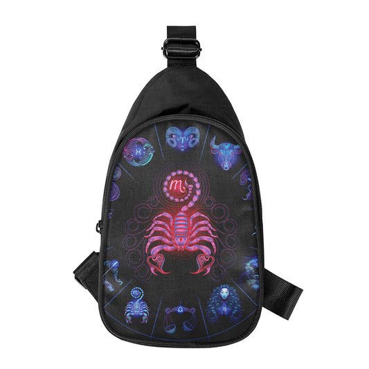 Scorpio And Astrological Signs Print Chest Bag