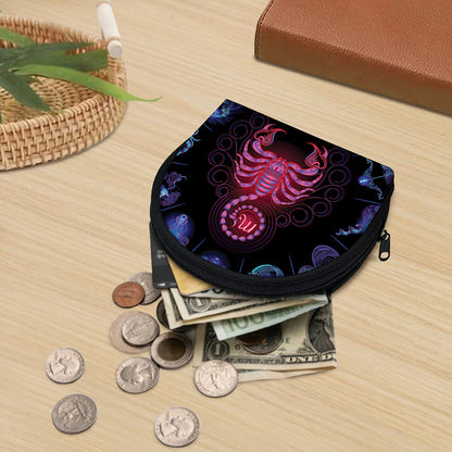 Scorpio And Astrological Signs Print Coin Purse