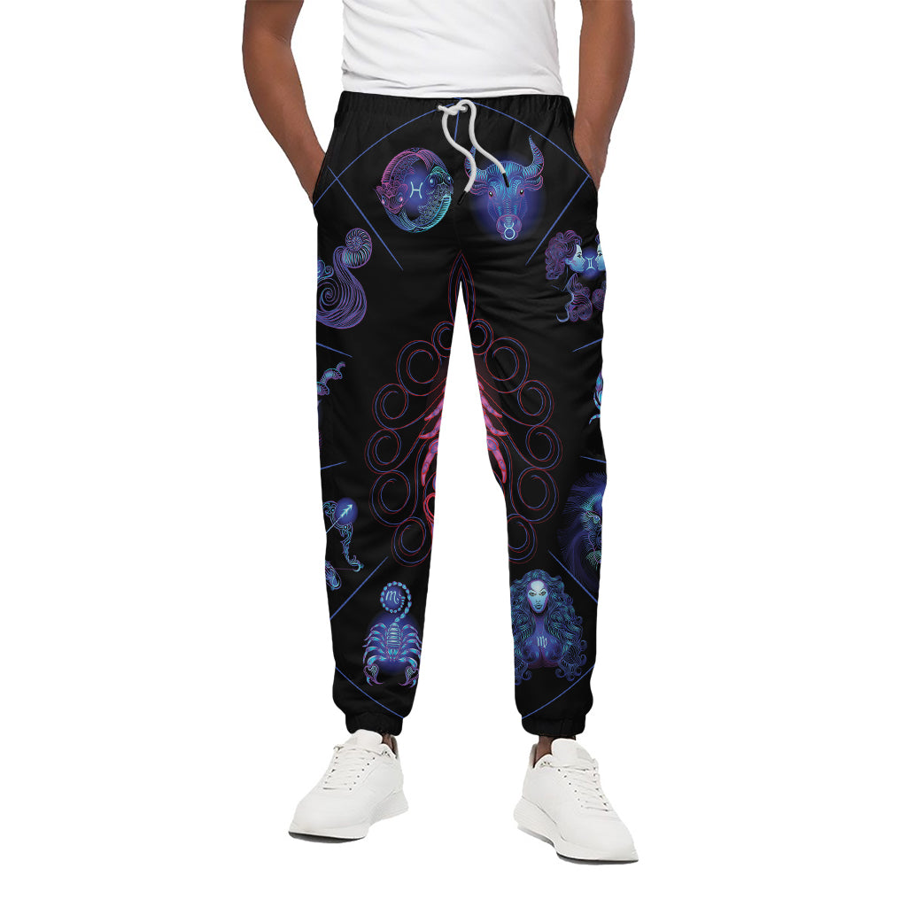 Scorpio And Astrological Signs Print Cotton Pants