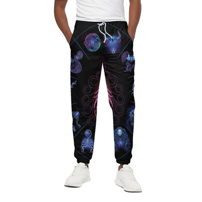 Scorpio And Astrological Signs Print Cotton Pants