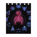 Scorpio And Astrological Signs Print Curtain