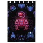 Scorpio And Astrological Signs Print Curtain