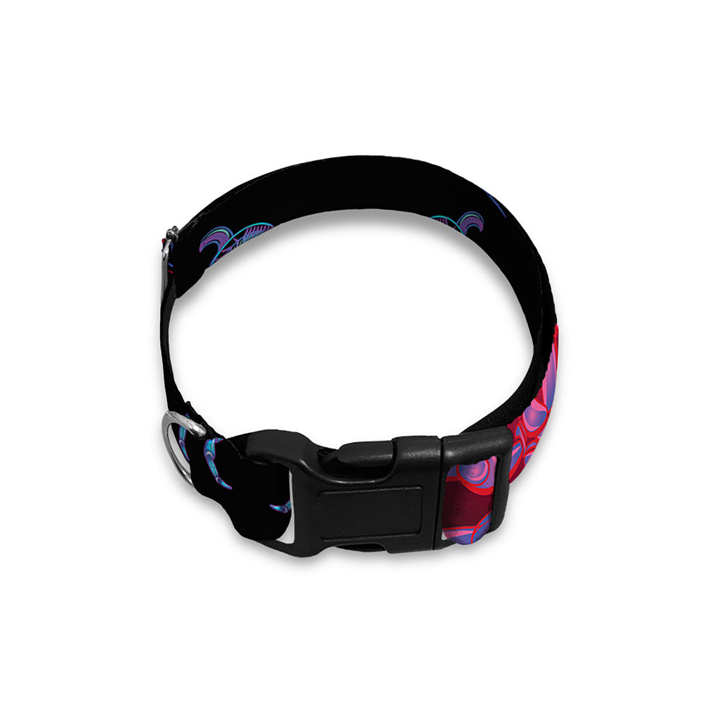 Scorpio And Astrological Signs Print Dog Collar