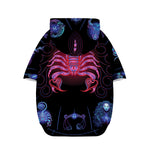 Scorpio And Astrological Signs Print Dog Zip Up Hoodie