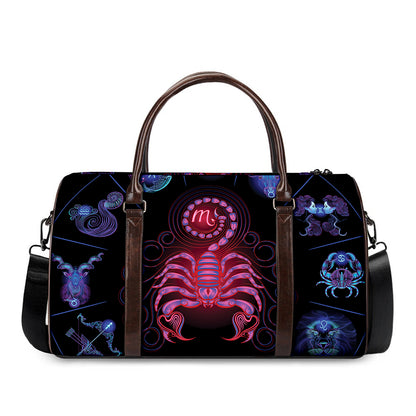 Scorpio And Astrological Signs Print Duffle Bag