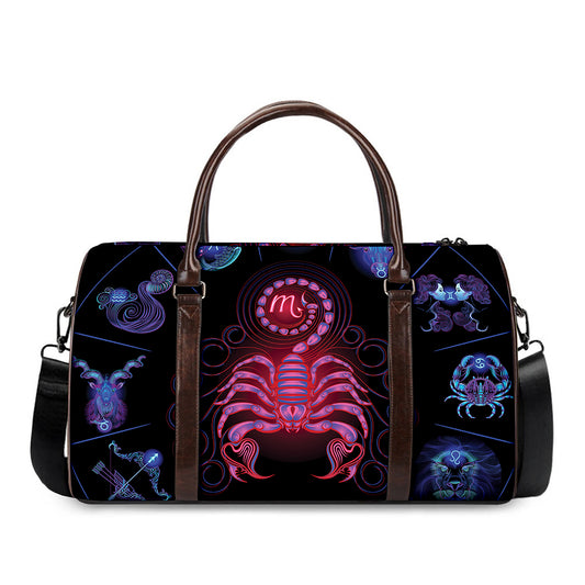 Scorpio And Astrological Signs Print Duffle Bag