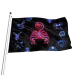 Scorpio And Astrological Signs Print Flag