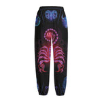 Scorpio And Astrological Signs Print Fleece Lined Knit Pants