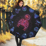 Scorpio And Astrological Signs Print Foldable Umbrella
