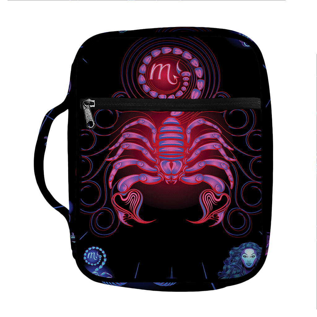Scorpio And Astrological Signs Print Front Pocket Bible Bag