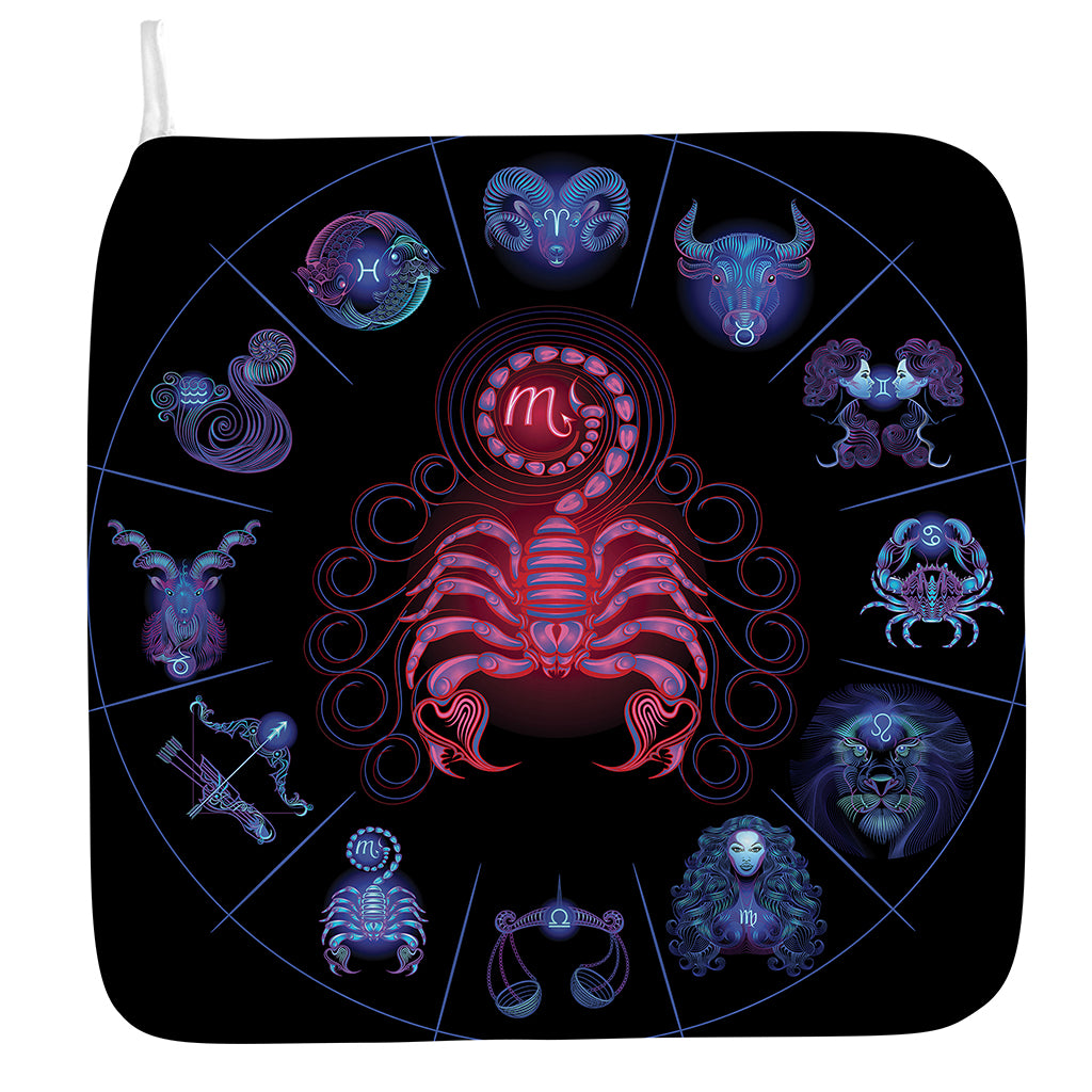 Scorpio And Astrological Signs Print Hand Towel