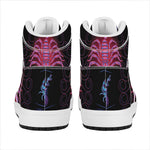 Scorpio And Astrological Signs Print High Top Leather Sneakers