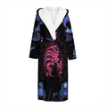 Scorpio And Astrological Signs Print Hooded Bathrobe