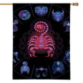 Scorpio And Astrological Signs Print House Flag