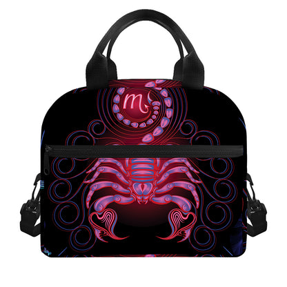Scorpio And Astrological Signs Print Insulated Lunch Bag