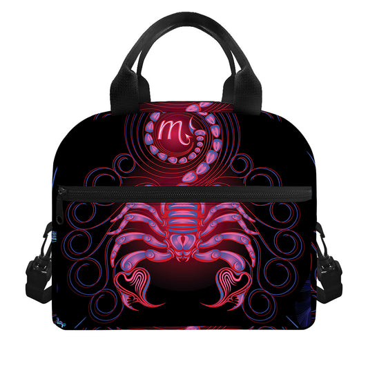 Scorpio And Astrological Signs Print Insulated Lunch Bag