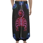 Scorpio And Astrological Signs Print Lantern Pants