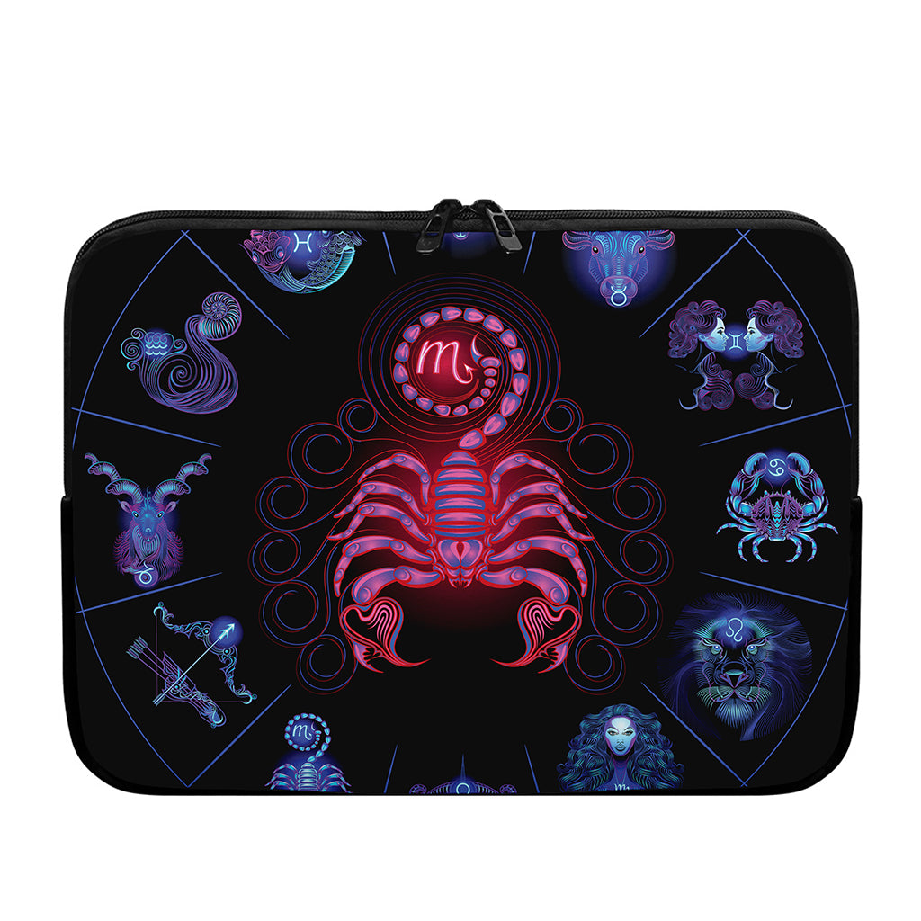Scorpio And Astrological Signs Print Laptop Sleeve