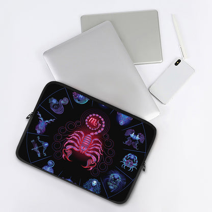 Scorpio And Astrological Signs Print Laptop Sleeve