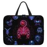 Scorpio And Astrological Signs Print Laptop Sleeve With Handle