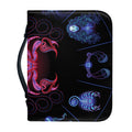 Scorpio And Astrological Signs Print Leather Bible Cover