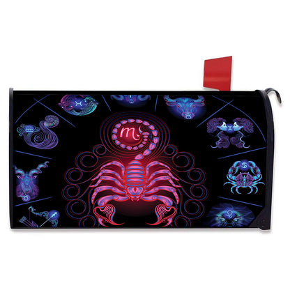 Scorpio And Astrological Signs Print Mailbox Cover