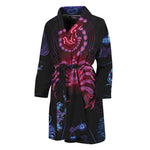 Scorpio And Astrological Signs Print Men's Bathrobe