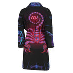 Scorpio And Astrological Signs Print Men's Bathrobe