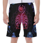 Scorpio And Astrological Signs Print Men's Beach Shorts