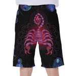Scorpio And Astrological Signs Print Men's Beach Shorts
