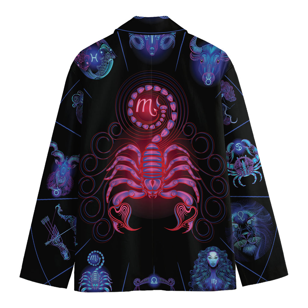 Scorpio And Astrological Signs Print Men's Blazer