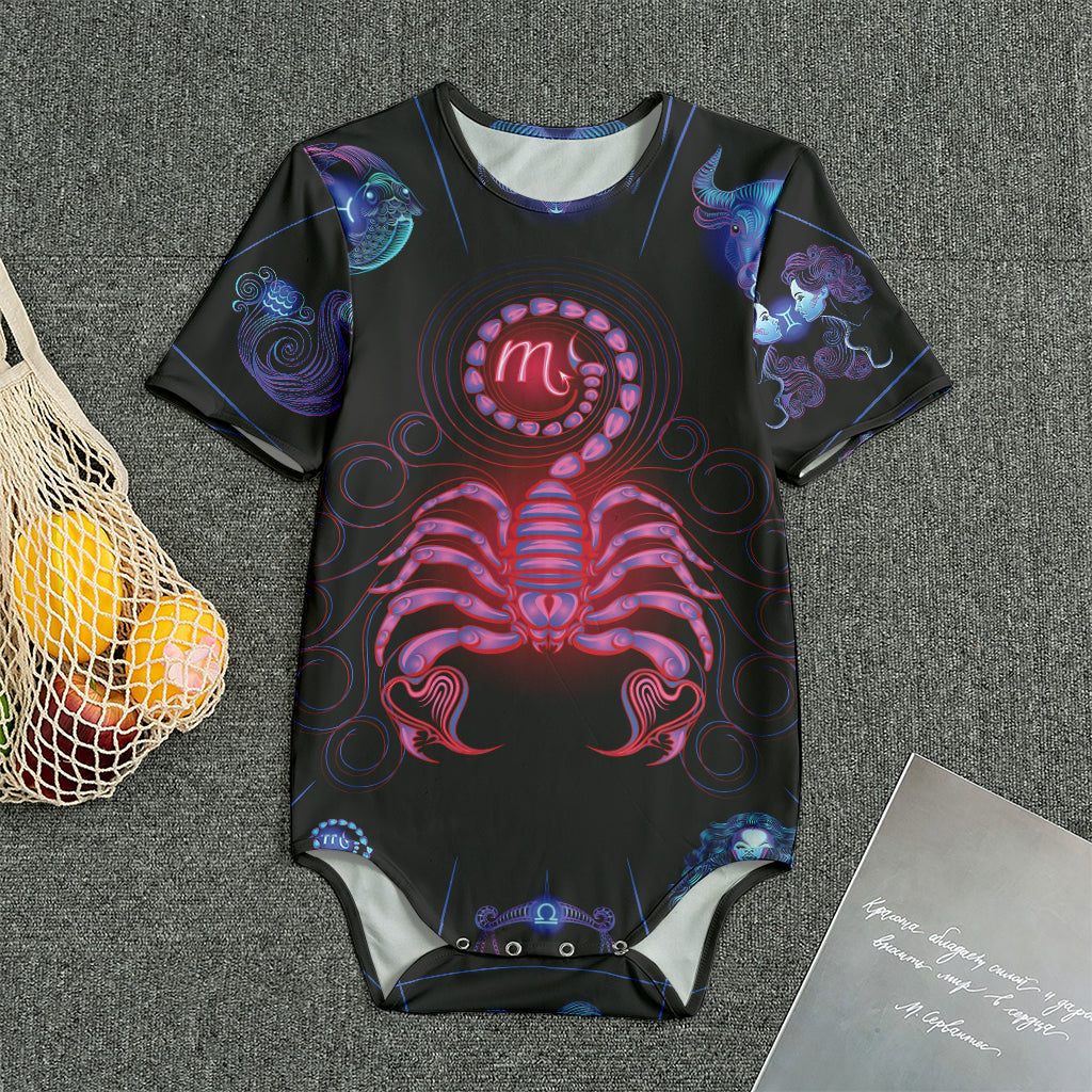 Scorpio And Astrological Signs Print Men's Bodysuit