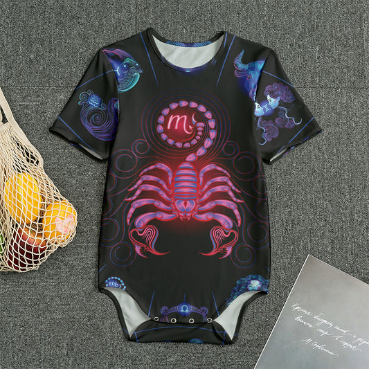 Scorpio And Astrological Signs Print Men's Bodysuit