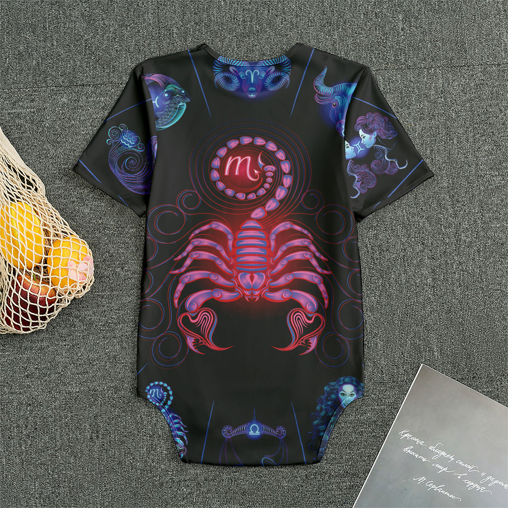 Scorpio And Astrological Signs Print Men's Bodysuit